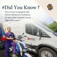 Electric Motorcycle Ambulance by Prince Court Medical Centre