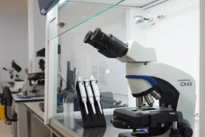 Closeup of Microscope
