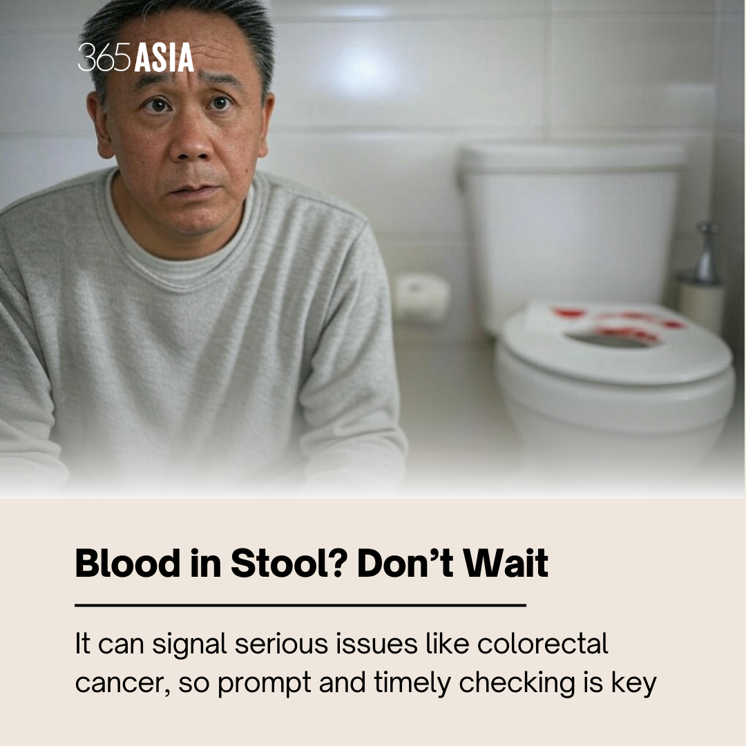 Blood in stool? don't wait.