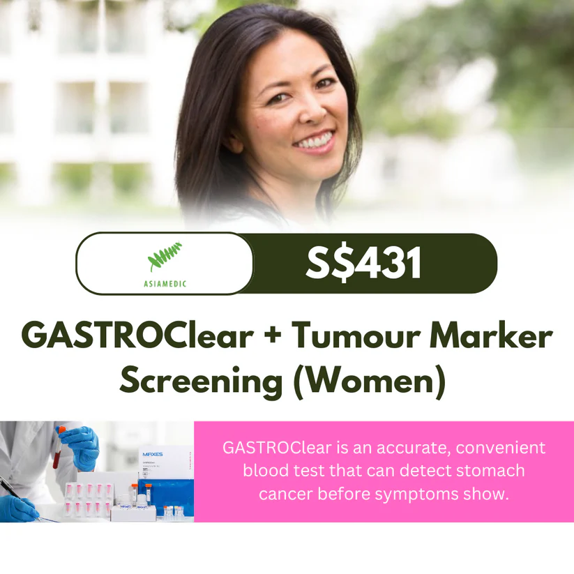 AsiaMedic (SG) GASTROClear + Tumour Marker Screening (Women)