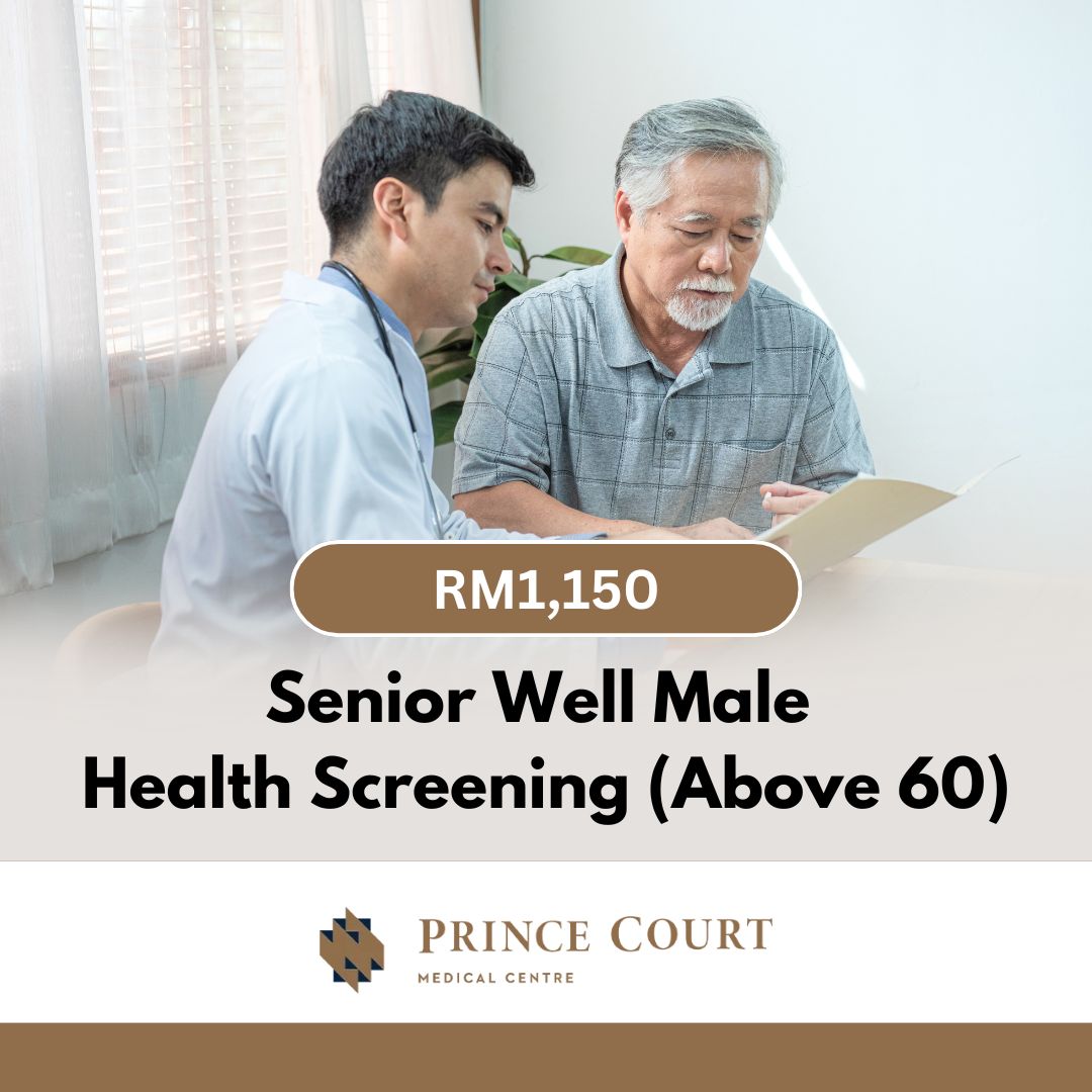 Senior Well Male Health Screening - Prince Court SKU