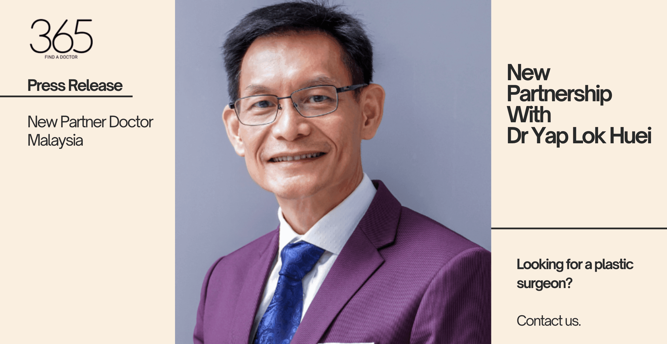 PR Release for Dr. Yap Lok Huei