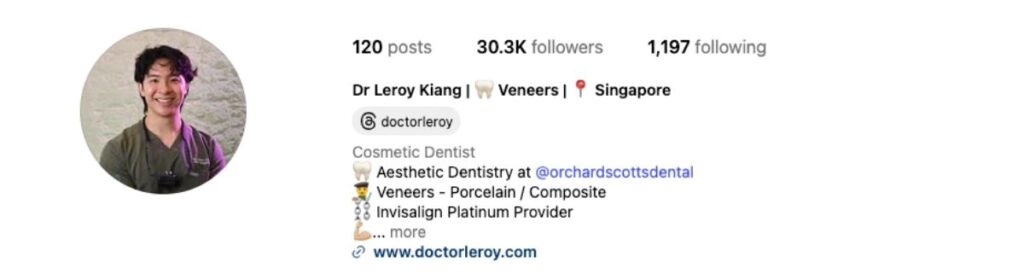 Dr Leroy Kiang - Instagram